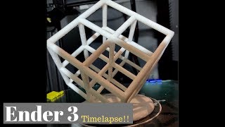 Ender 3 Time Lapse  Lower Lattice Cube [upl. by Morey]