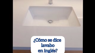 ¿Cómo se dice lavabo en inglés [upl. by Ynomrah261]