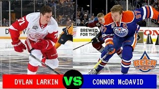 The Fastest Skater in NHL History Connor McDavid vs Dylan Larkin HD  Beer League Heroes [upl. by Danialah]