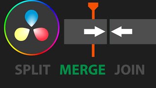 How To Merge Video Clips In DaVinci Resolve 17 or 18 [upl. by Sidnee848]