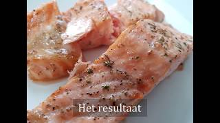 Zalm uit de airfryer  Recept  NLBE  Plezierindekeukennl [upl. by Ezekiel]