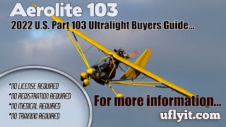 Aerolite 103 Part 103 Legal Ultralight Aircraft 2022 Ultralight Aircraft Buyers Guide [upl. by Lonna]