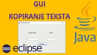 20 Programiranje  JAVA  ECLIPSE GUI 2 [upl. by Ekul]