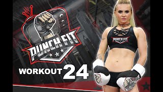 Punch Fit Workout 24 Heavy Bag Workout  Intermediate Level  Home Boxing Workout [upl. by Druci884]