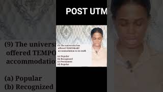 Post UTME Past Questions and Answers dimmatutorials [upl. by Ahsiened]