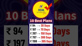 BSNL Plans 2024 shorts [upl. by Kelam358]