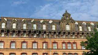 quotKittiwake Hotelquot Kittiwakes nesting on Grand Hotel Scarborough [upl. by Nnaycnan]