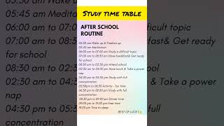 Study time table kaise banaye  study timetable studytips studytime education [upl. by Whang177]