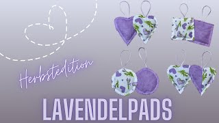 Lavendelpads nähen Lavendelsäckchen nähen [upl. by Zabrina]