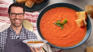 Rich and Creamy Tomato Soup Recipe  SO Easy [upl. by Juxon61]