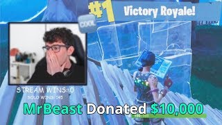 Donating 10000 To Fortnite Streamers If They Win [upl. by Faust513]