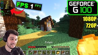 GeForce G 100  Minecraft Java  With and without Shaders Low amp High  EP1 [upl. by Nesyrb633]