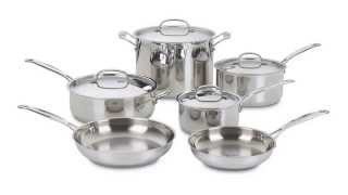 Cuisinart 7710 Chefs Classic Stainless 10Piece Cookware Set [upl. by Cummins]