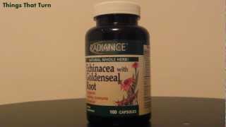 Radiance Echinacea with Goldenseal Root 100 Capsules  My Video Museum [upl. by Alracal]