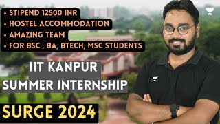 SURGE 2024  Summer Internship IIT Kanpur  Amit Ranjan [upl. by Itnahs]