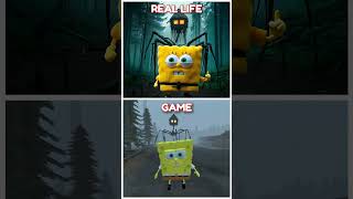 SPONGEBOB VS NEW HOUSE HEAD  Meme Coffin Dance  GAME vs REAL LIFE  shorts [upl. by Ingelbert478]