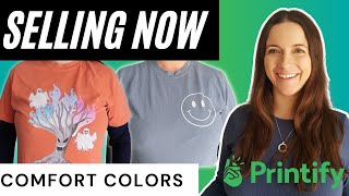 TRENDING NOW ON ETSY 💥 Comfort Colors Product Review on Printify  Printify Premium Free Month Code [upl. by Hoffert]