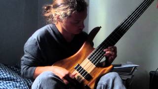 Allan Holdsworth  Panic Station bass solo by Jimmy Johnson cover [upl. by Pheni]