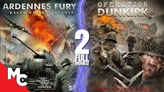 Ardennes Fury  Operation Dunkirk  2 Full Movies  Action War WW2  Double Feature [upl. by Guod]