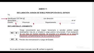 ORIENTACIONES COMO LLENAR LOS ANEXOS DE CONTRATO DOCENTE 2024 [upl. by Anerat]