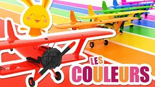 Les couleurs avec les avions  véhicules  Chansons et comptines Titounis [upl. by Nadeen456]