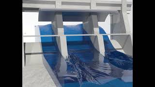 Garrison Dam Gated Spillway  FLOW3D HYDRO [upl. by Ylil]