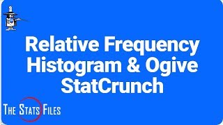 2139 Build a Frequency and Cumulative Frequency Distribution with Ogive using StatCrunch [upl. by Ayotan]