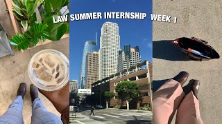 LAW INTERNSHIP VLOG workwear thrift haul jury selection trial brief  eye contact with a killer [upl. by Minne]