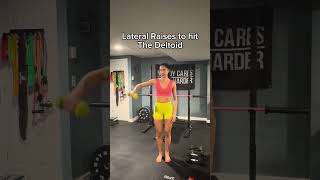 LATERAL RAISES form check gymshorts gymhacks lateralraise [upl. by Yug]