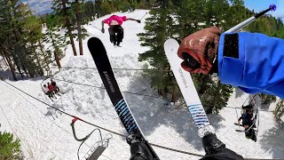 Skiers Jump OVER A Chairlift Best Party Lap Ever [upl. by O'Driscoll]