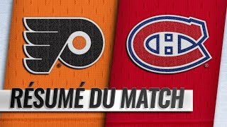 Canadiens vs Flyers 201819 Match 50 [upl. by Icyaj768]