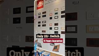 23 Rs Switch 11 Years guarantee Best Modular Switches For Home shorts modularswitches [upl. by Llemej]