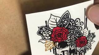 TEMPORARY tattoo traditional IN 4K temporary amazing tatouage [upl. by Friedman]