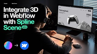 NEW Integrate 3D into Webflow with Spline Scene  Tutorial [upl. by Esserac]