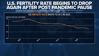 Report Birth rate drops to historic lows [upl. by Cresida]