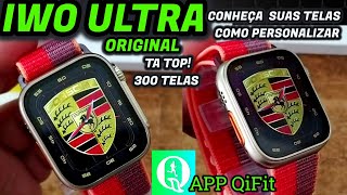 COMO PERSONALIZAR H10 e H11 ULTRA  IWO ULTRA Smartwatch app QIFIT e conheça as OPÇÕES DE TELAS [upl. by Rochester]