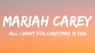 Mariah Carey  All I Want For Christmas Is You Lyrics [upl. by Aynotak]