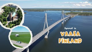 Summer in Finland 🌞  Vaasa from Above  4K Drone [upl. by Neala524]