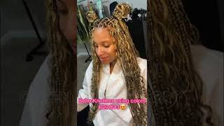 Boho Knotless Braids using 427613 bohemianbraids bohostyle bohobraids atlbraider braider [upl. by Kalina]