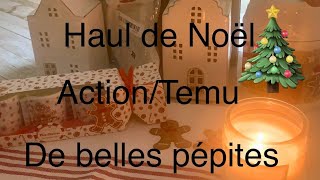 🎄 haul de noël 🎄 noel petitprix decoration action temu ideedeco haul haulaction [upl. by Maise]