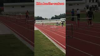 Workout motivation 💯110mhurdles hurdles hurdler hurdleworkout runners motivation mehnat [upl. by Gasper]