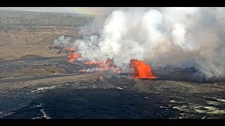 Kīlauea Volcano Hawaii Halemaʻumaʻu crater [upl. by Atilrac]