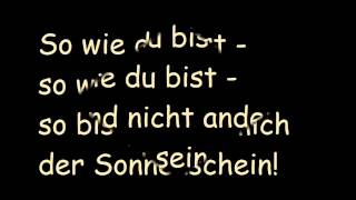 Rolf Zuckowski  So wie du bist Lyrics [upl. by Jacobine]