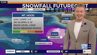 Mountain snow valley rain this weekend in the PNW [upl. by Lyndell55]