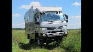 Mitsubishi Fuso 4x4 expedition motorhome from Woelcke [upl. by Horick]