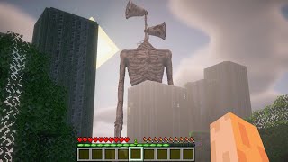 SIREN HEAD IS CHASING US IN MINECRAFT CITY [upl. by Eniagrom]