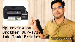 DCPT710W Brother Ink Tank Printer Unboxing Initial Setup and Review Malayalam [upl. by Yllier]