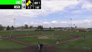 MSOE D2 Club Baseball Vs UND Game 2 Playoffs [upl. by Legna]