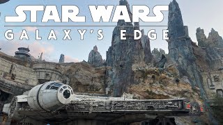 Star Wars Galaxys Edge Full Tour  Disney World [upl. by Eahsal]