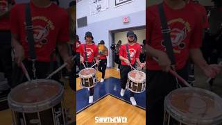 Jacksonville High School Marching Band Jacksonville AR drumdrumlife drums percussion drummer [upl. by Garaway]